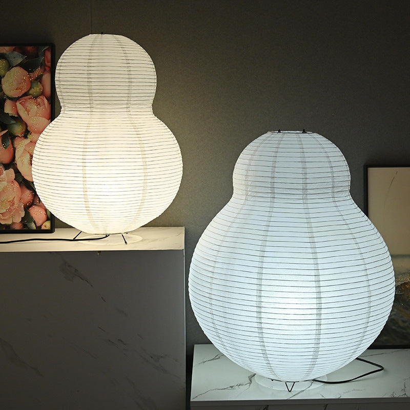 Japanische Papier-Stehlampe – Warmes Licht im Wabi-Sabi-Stil