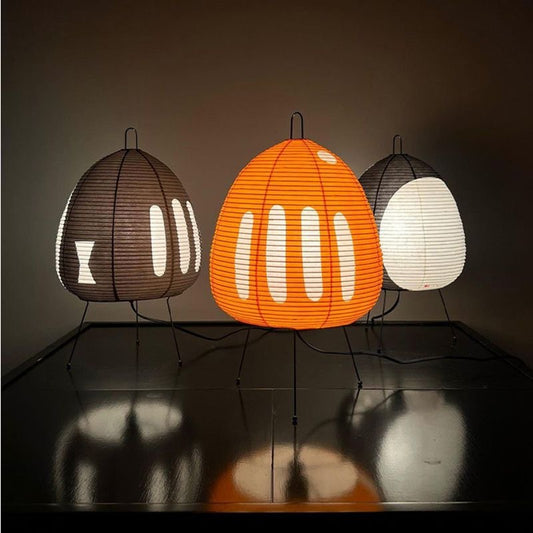 Japanische Papier-Tischlampe – Warmes Stimmungslicht