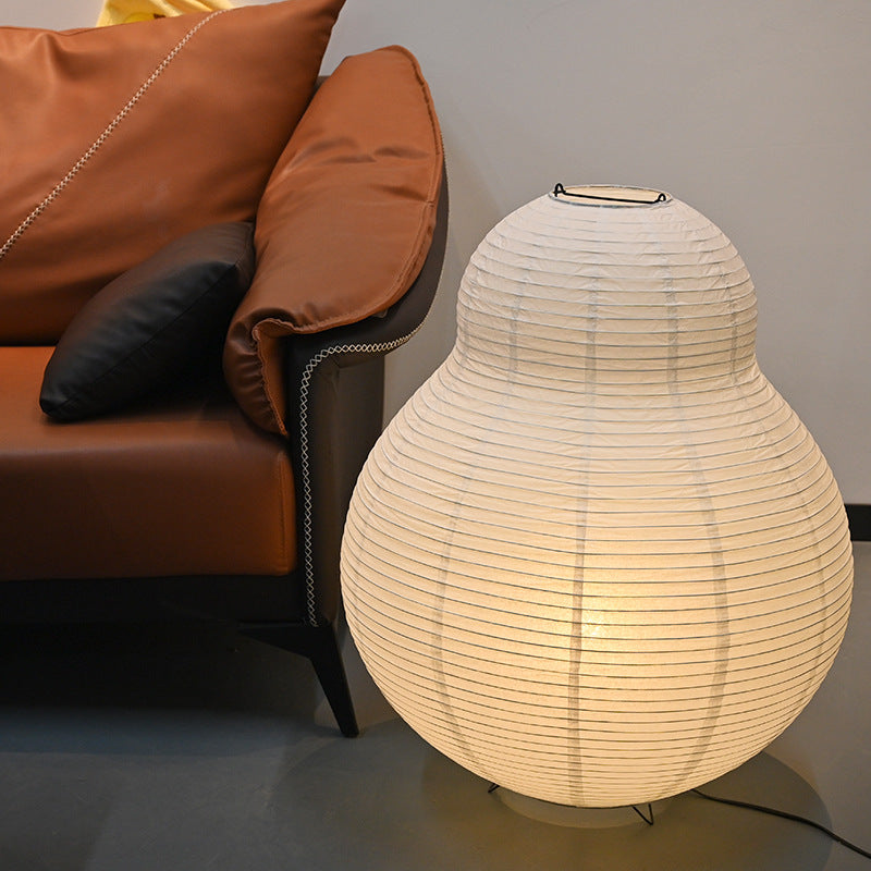 Japanische Papier-Stehlampe – Warmes Licht im Wabi-Sabi-Stil