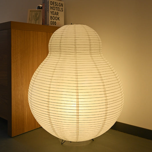 Japanische Papier-Stehlampe – Warmes Licht im Wabi-Sabi-Stil