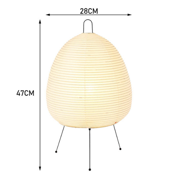 Japanische Papier-Tischlampe – Warmes Stimmungslicht