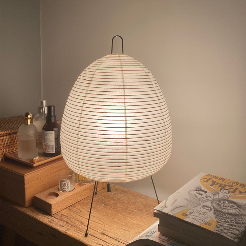 Japanische Papier-Tischlampe – Warmes Stimmungslicht